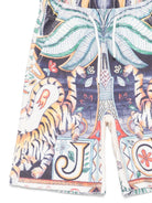 Costume da bagno per bambino Just Cavalli Kids blu e verde con stampa JBP26082BE INDIA DIG. JUST CAVALLI KIDS 