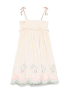 Abito per bambina ZIMMERMANN Kids Tallow beige con dettaglio ruches 0894DR S253 ZIMMERMANN KIDS 