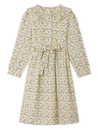 Abito a maniche lunghe per bambina Bonpoint bianco con orli con abbottonatura W04GDRW00021 733A BONPOINT 