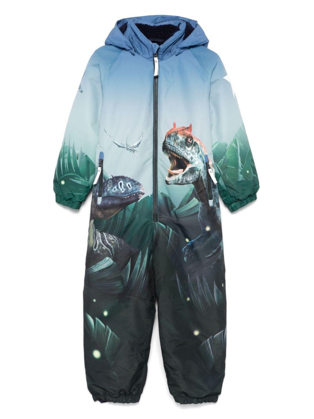 Tuta da neve per bambino Molo multicolore con stampa dinosauri 5W24N202 3600 MOLO 