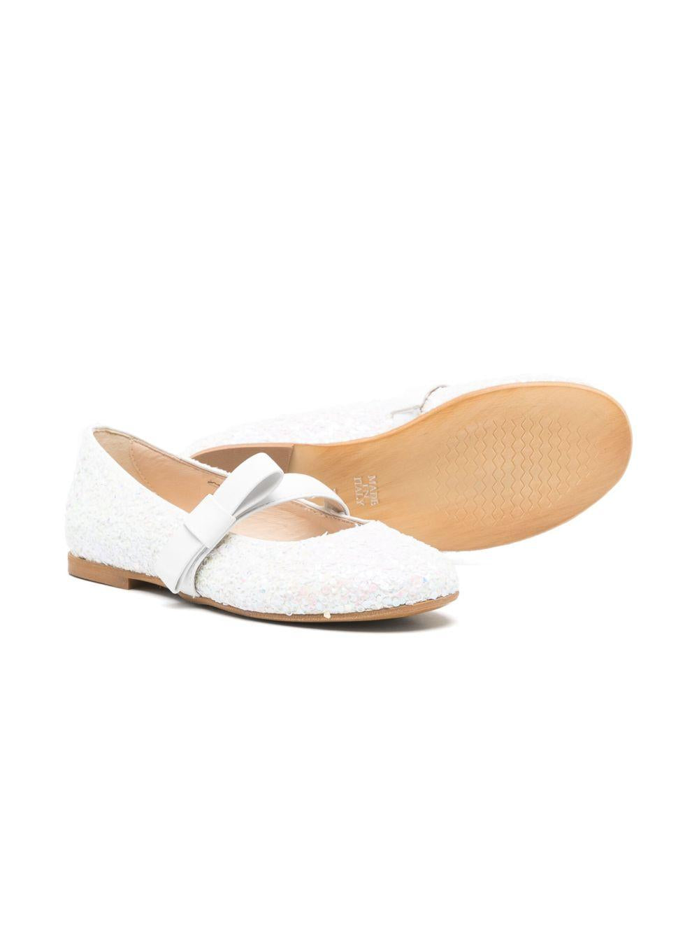 Ballerine per bambina Florens bianco con logo fiocco F9126 13X FLORENS 