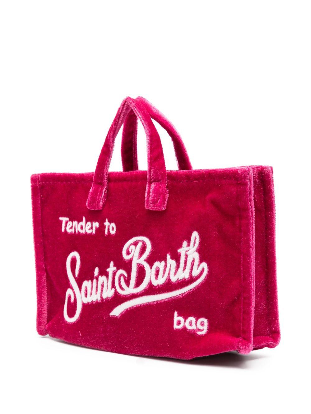 Phone Bag per bambina MC2 Saint Barth Kids fucsia con logo a contrasto ricamato PHONE008 01649I MC2 ST. BARTH KIDS 