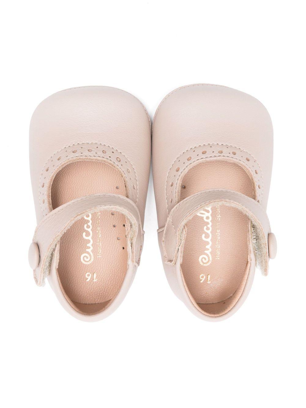 Scarpe primi passi per neonata Eli1957 beige con soletta in pelle con logo 0350AL NUDE ElI 