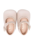 Scarpe primi passi per neonata Eli1957 beige con soletta in pelle con logo 0350AL NUDE ElI 