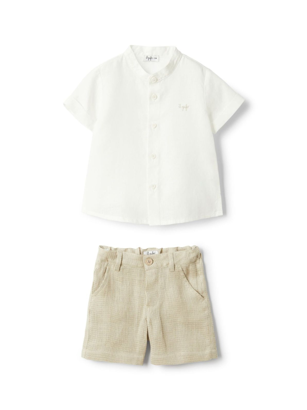 Shorts e camicia per neonato Il Gufo beige P25DP470L0017 140 IL GUFO 
