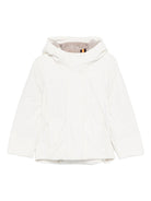 Giubbino per bambina K-Way Kids bianco con applicazione logo sul davanti K4137WW ASG K-WAY KIDS 