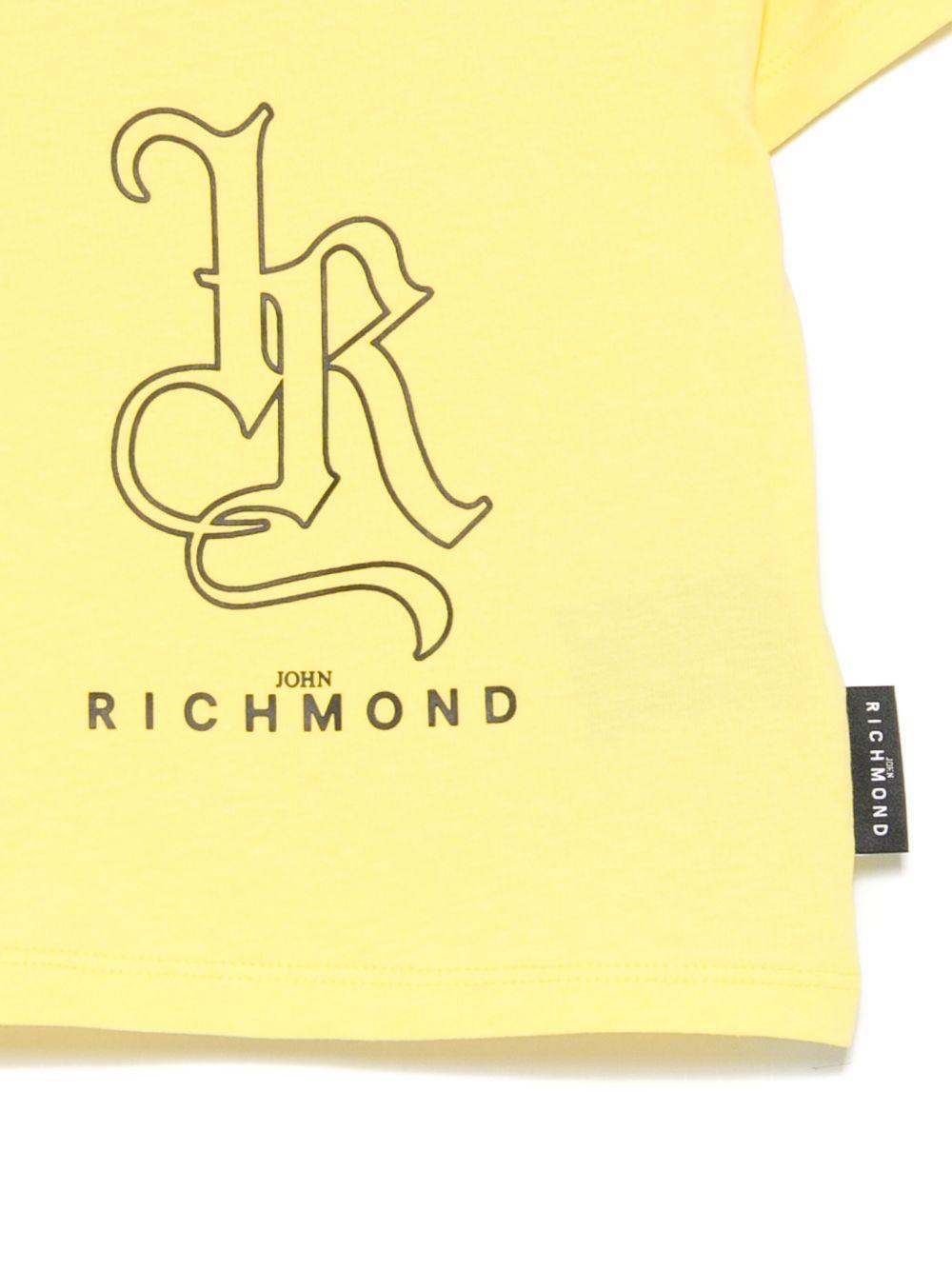 T-shirt per neonato John Richmond Junior giallo con logo RIP25070TS YELLOW JOHN RICHMOND JUNIOR 