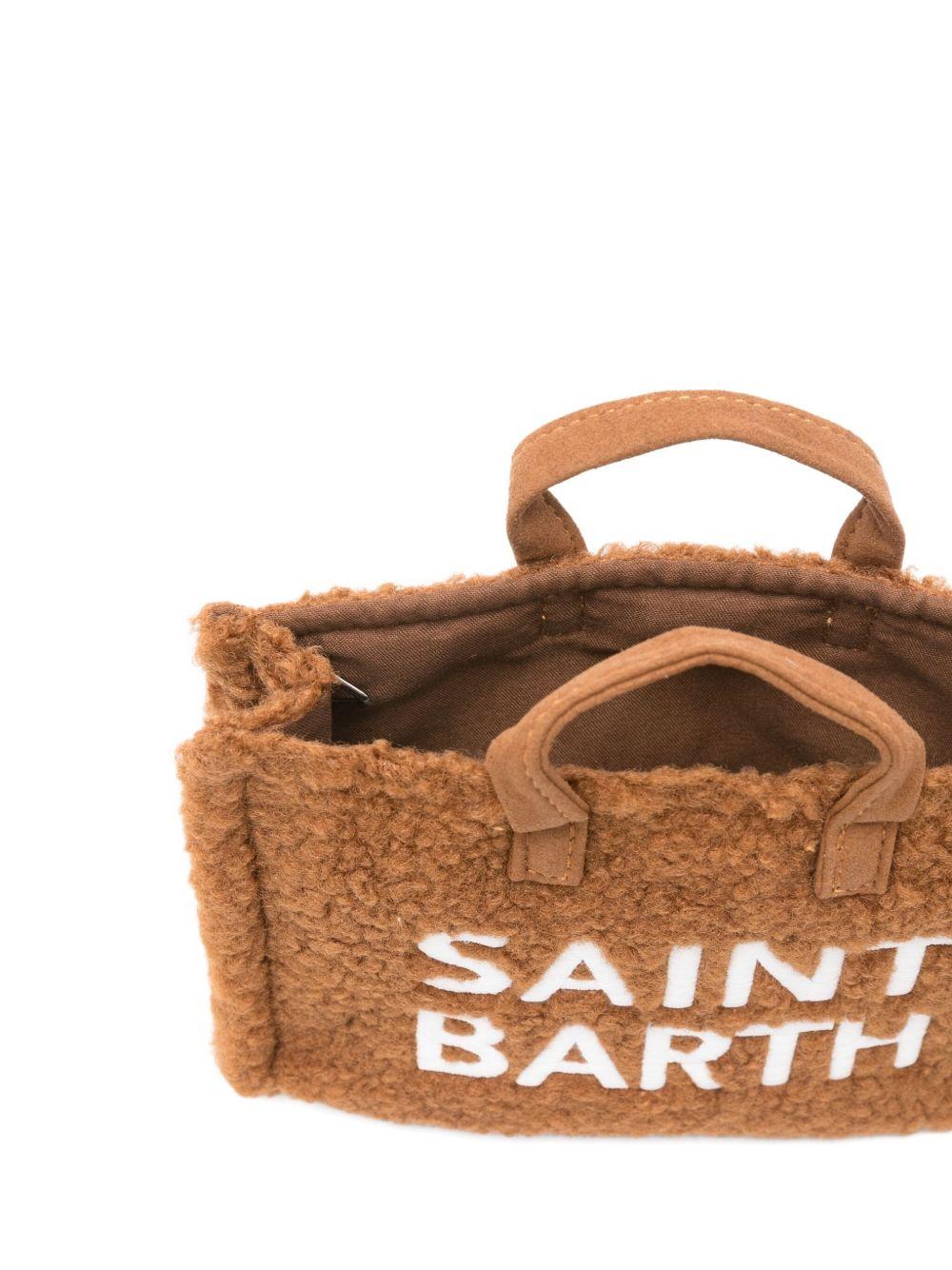 Phone bag per bambina MC2 Saint Barth Kids marrone con effetto teddy PHONE004 00221I MC2 ST. BARTH KIDS 