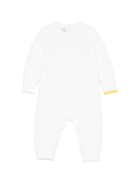 Tutina per neonati Gensami Kids bianca in maglia TU-APE-WE OFF WHITE GENSAMI 