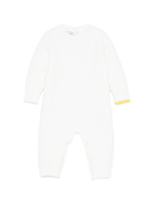 Tutina per neonati Gensami Kids bianca in maglia