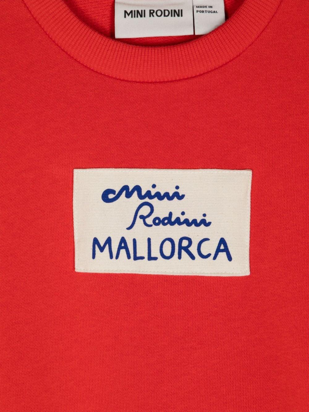 Felpa per bambina Mini Rodini rosso con applicazione Mallorca 2462012142 Red MINI RODINI 