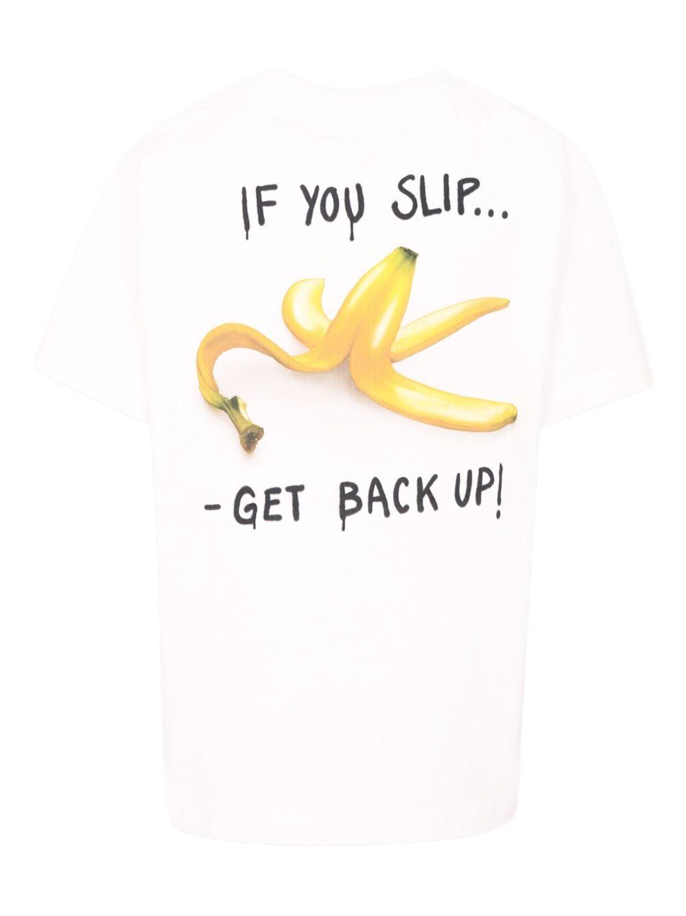 T-shirt per bambino Molo bianco con stampa slogan sul retro 1S25A214 3936 MOLO 