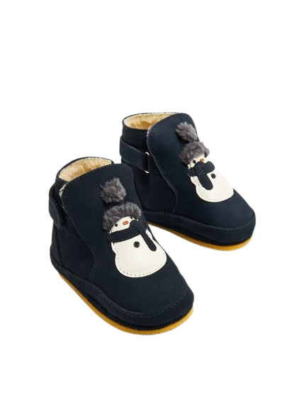 Stivali Aggas per neonato Donsje blu con pupazzo di neve 1035705 NL03J DONSJE 