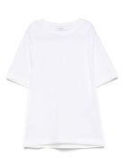T-shirt per bambino Paolo Pecora Kids bianco con design a strati PP3912 B-GE PAOLO PECORA KIDS 