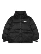 Giubbino per bambino DKNY Kids nero con maniche rimovibili D62445 09B DKNY 