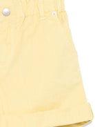 Pantaloncino per bambina Bonpoint giallo con risvolto S06GBEW00013 039 BONPOINT 