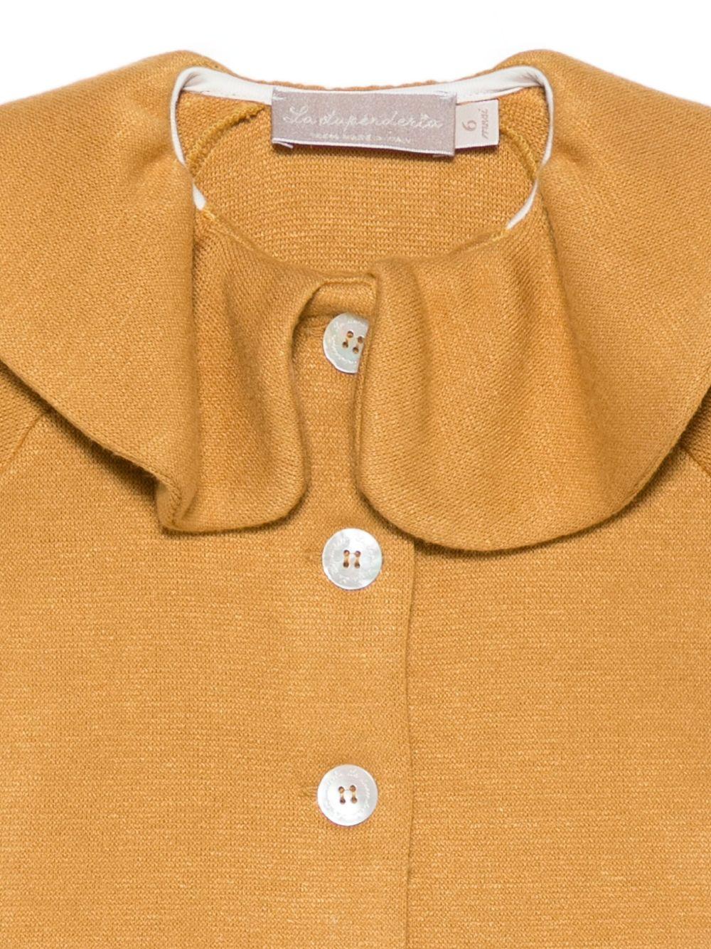 Cardigan per neonata La Stupenderia giallo con colletto arricciato 1TCGC22 M18 LA STUPENDERIA 
