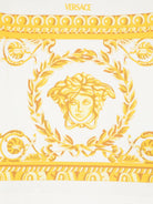 T-shirt per neonato Versace Kids Garland Medusa bianco con stampa 10185701A13183 2W110 VERSACE KIDS 