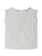 Blusa per bambina Bonpoint azzurro con motivo a righe S05GBLW00045 210 BONPOINT 
