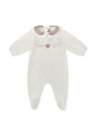 Tutina per neonata La Stupenderia bianca con dettagli rosa 1TBTT12 K40L23 LA STUPENDERIA 