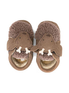 Scarpe da culla per neonati Donsje beige con applicazioni alce 1042104 NL148 DONSJE 