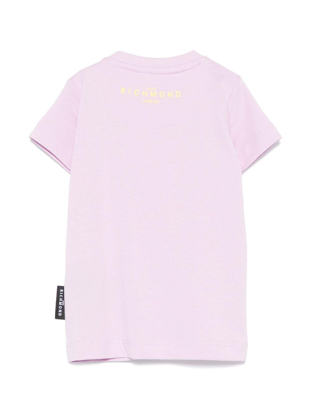 T-shirt per neonati John Richmond Junior lilla con logo RIP25002TS LILLA JOHN RICHMOND JUNIOR 
