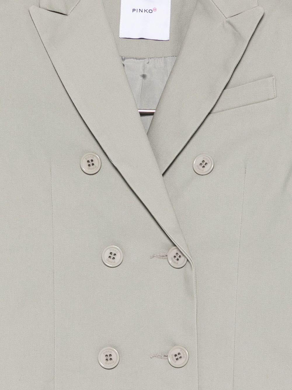 Blazer doppiopetto  per bambina Pinko Kids beige con revers a lancia KFGC002CCE034 5028 PINKO KIDS 