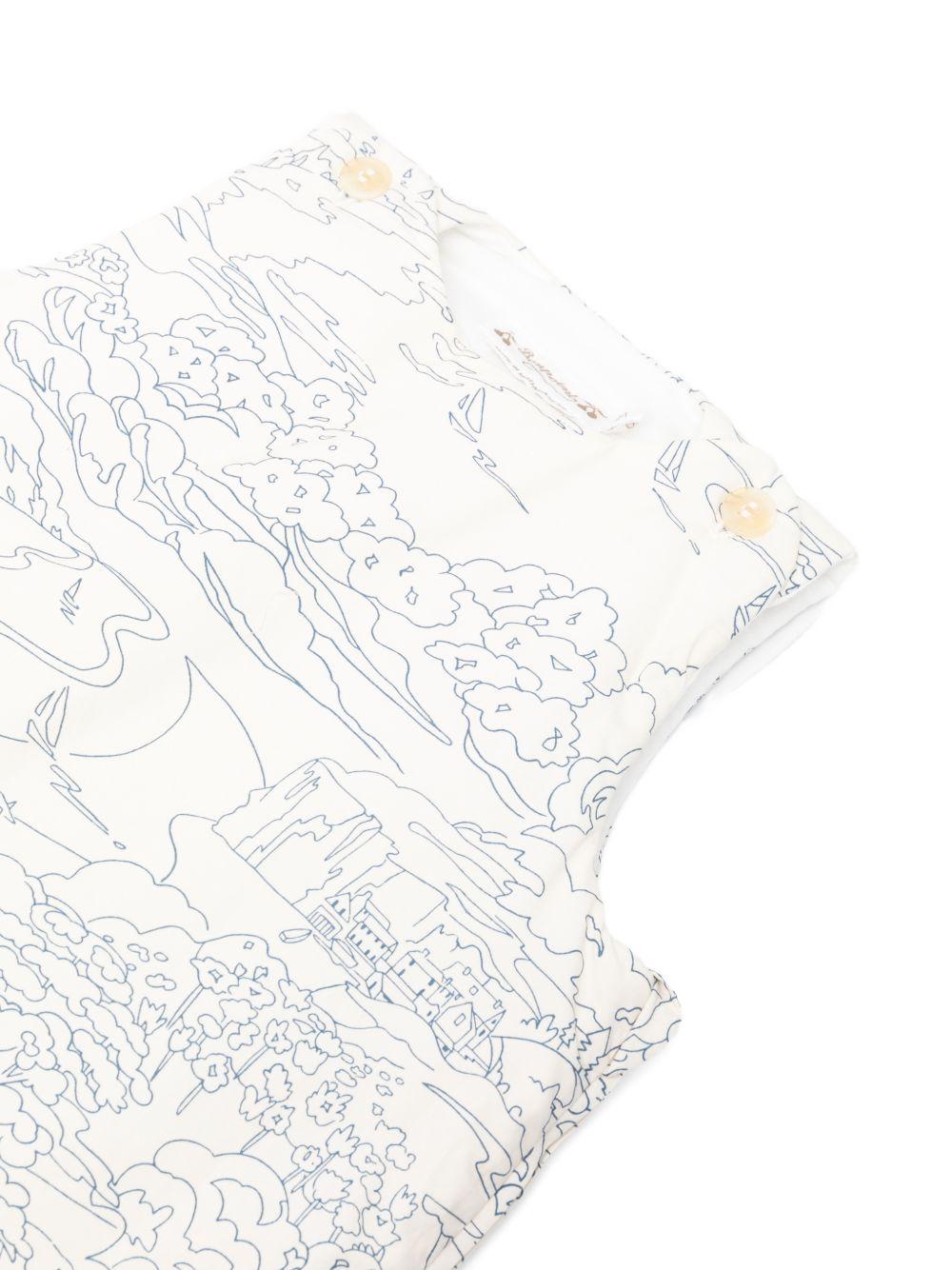 Sacco nanna per neonati Bonpoint bianco con stampa grafica all-over S06OACW00002 677 BONPOINT 