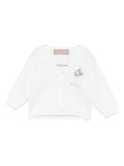 Cardigan per neonato La Stupenderia beige con scollo a V 1WCCR21 800Y21 LA STUPENDERIA 