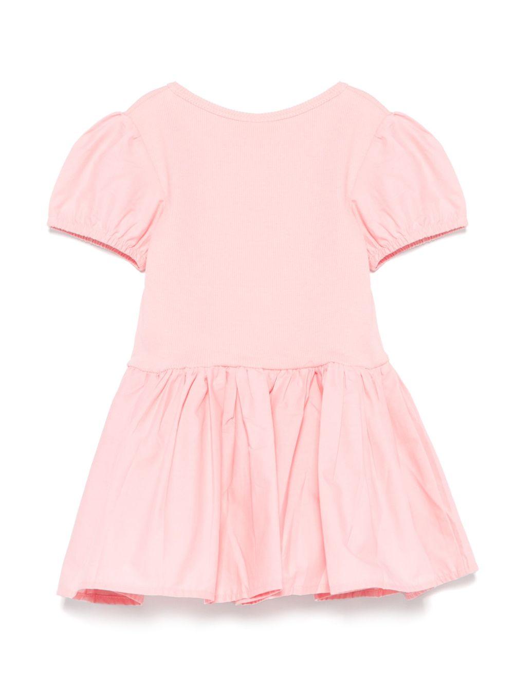 Abito Caitlin per neonata Molo rosa con ruches 4S25E102 8283 MOLO 