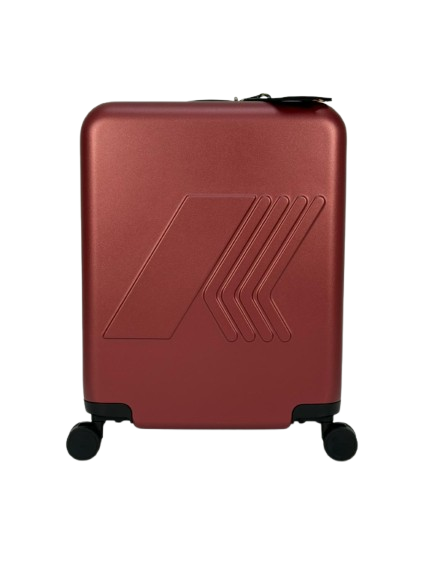 Trolley Eudoxie Logo per bambini K-Way Kids rosso con logo stampato all-over K81372W WNN K-WAY KIDS 