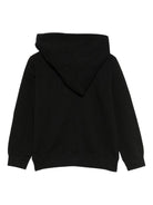 Felpa Mountain per bambino Rick Owens nera con cerniera asimmetrica BG02E5286 FP 09 RICK OWENS KIDS 