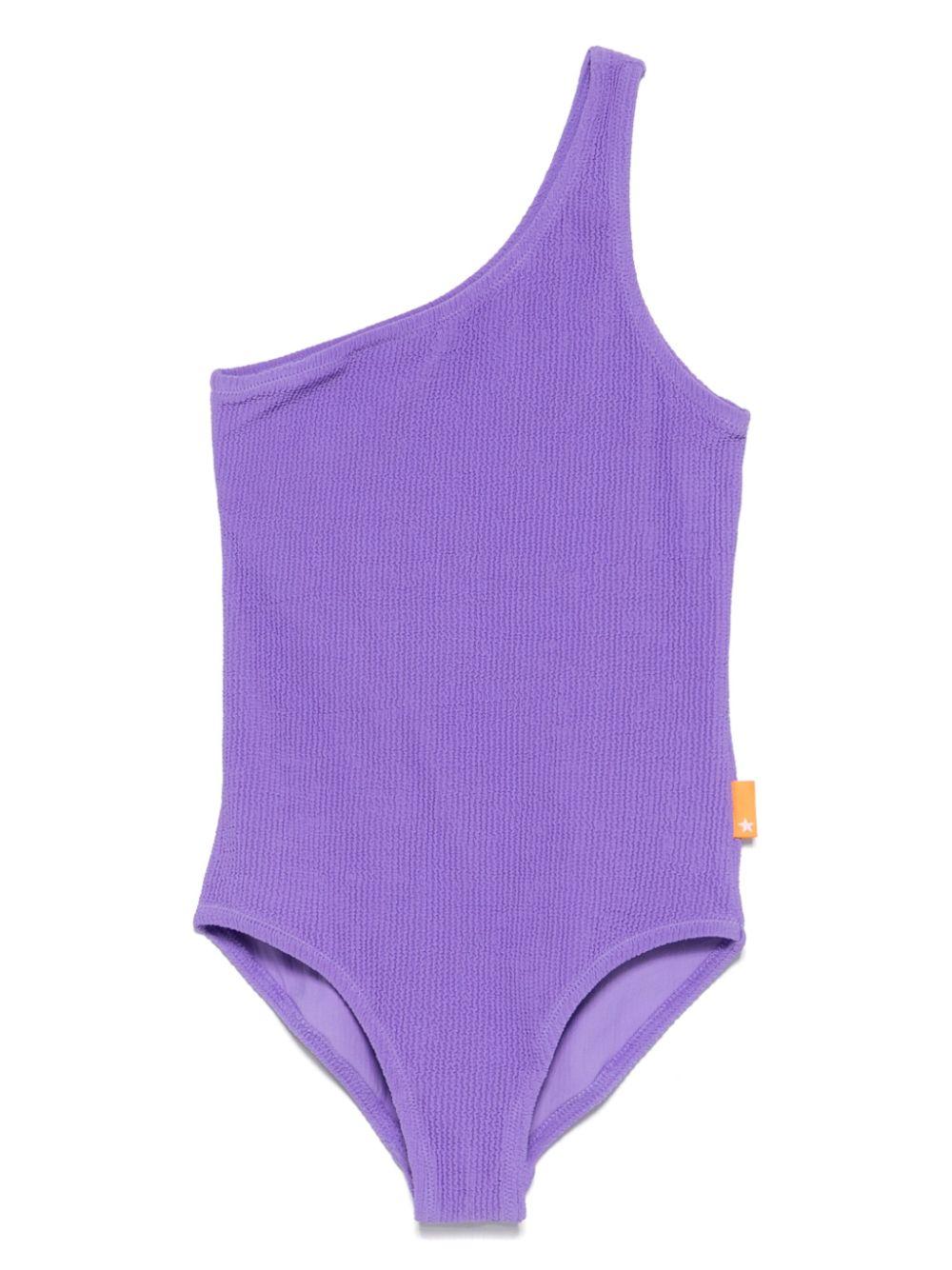 Costume da bagno per bambina Molo Nai Solid viola a monospalla 8S25P508 5403 MOLO 