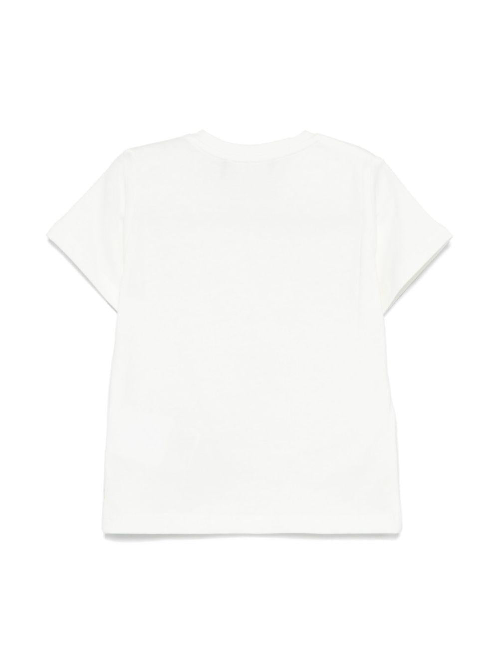 T-shirt per neonato Versace Kids Garland Medusa bianco con stampa 10185701A13183 2W110 VERSACE KIDS 