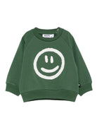 Felpa per neonato Molo verde con motivo a stampa 6W25J206 5533 MOLO 