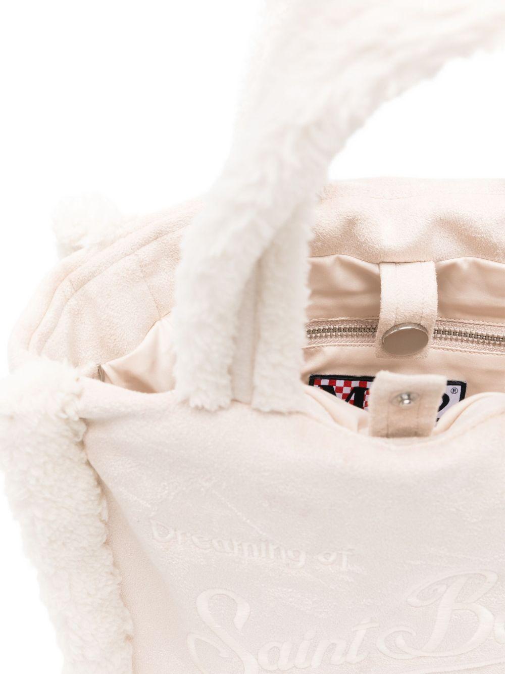 Borsa Colette per bambina MC2 Saint Barth Kids beige con dettagli in shearling COL0031 00208I MC2 ST. BARTH KIDS 