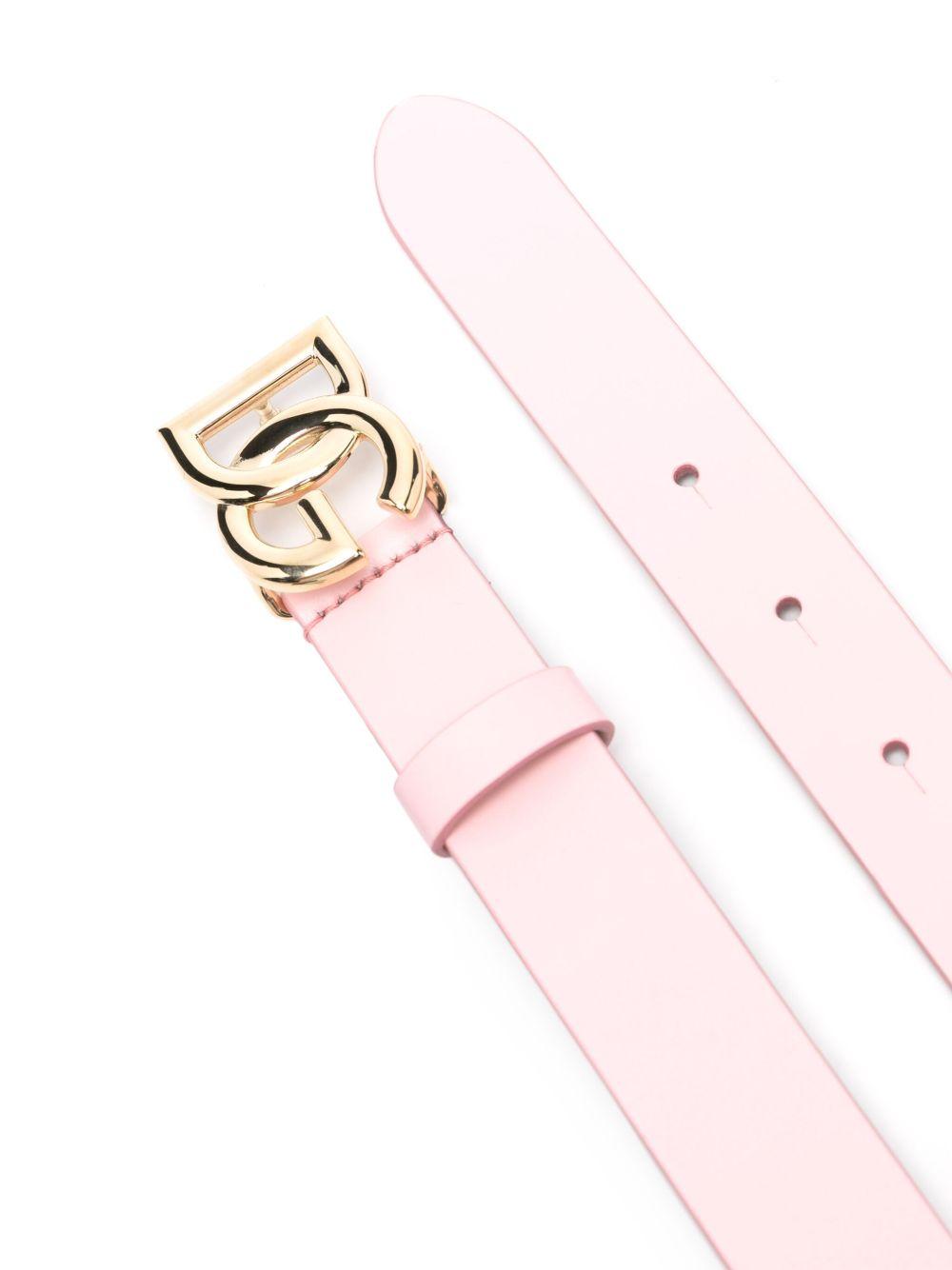 Cintura per bambina Dolce & Gabbana Kids rosa con dettaglio fibbia con logo EE0068 A1065 80416 DOLCE & GABBANA KIDS 