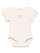 Body per neonata Donsje Nowie beige con motivo con ricamo 3032703 00003 DONSJE 