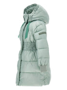 Piumino per bambina Monnalisa verde menta con cappuccio 17F102 6021 0024 MONNALISA 