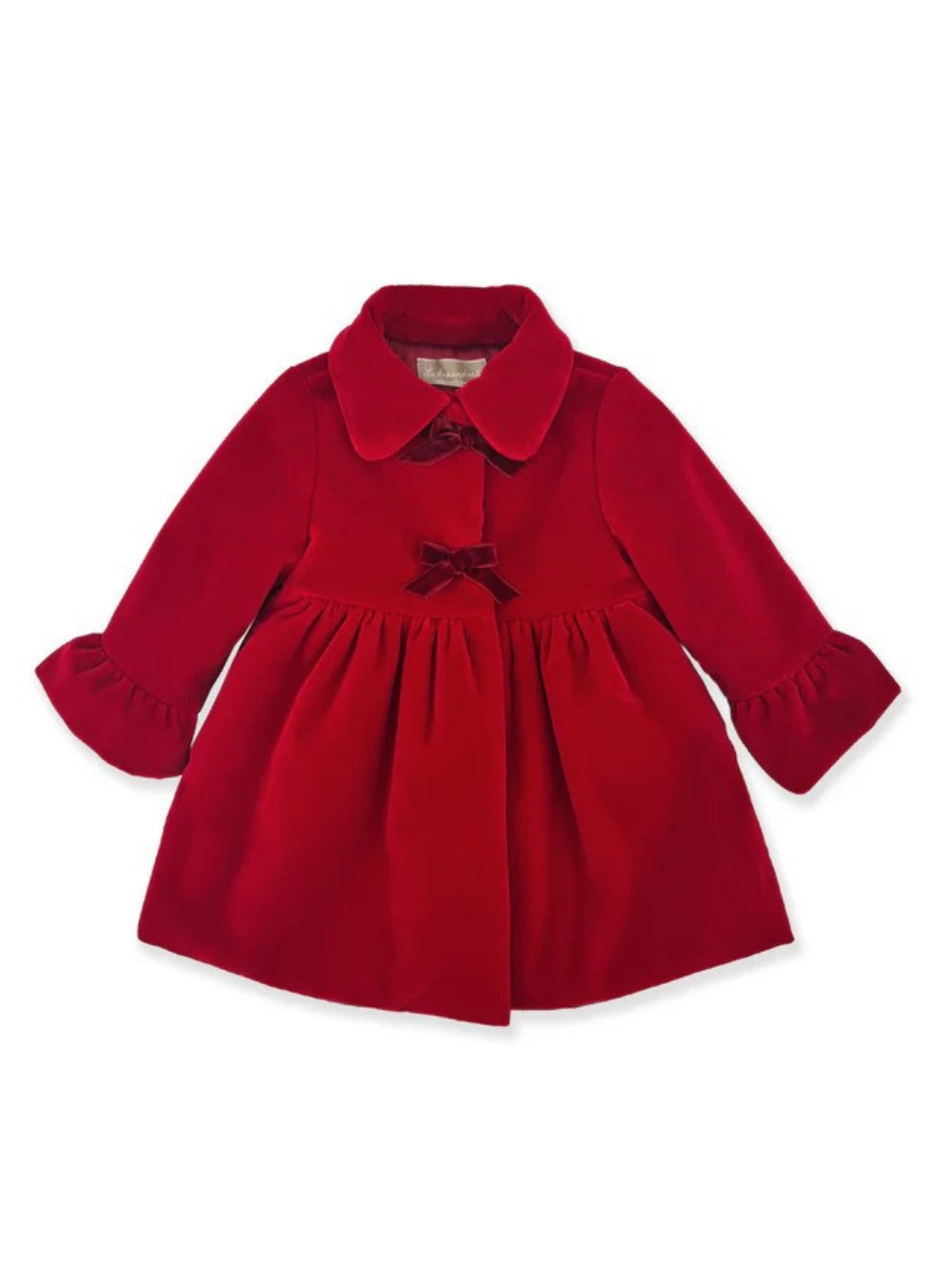 Cappotto per neonata La Stupenderia rosso con colletto alla Peter Pan 1TCGB24 V85 LA STUPENDERIA 