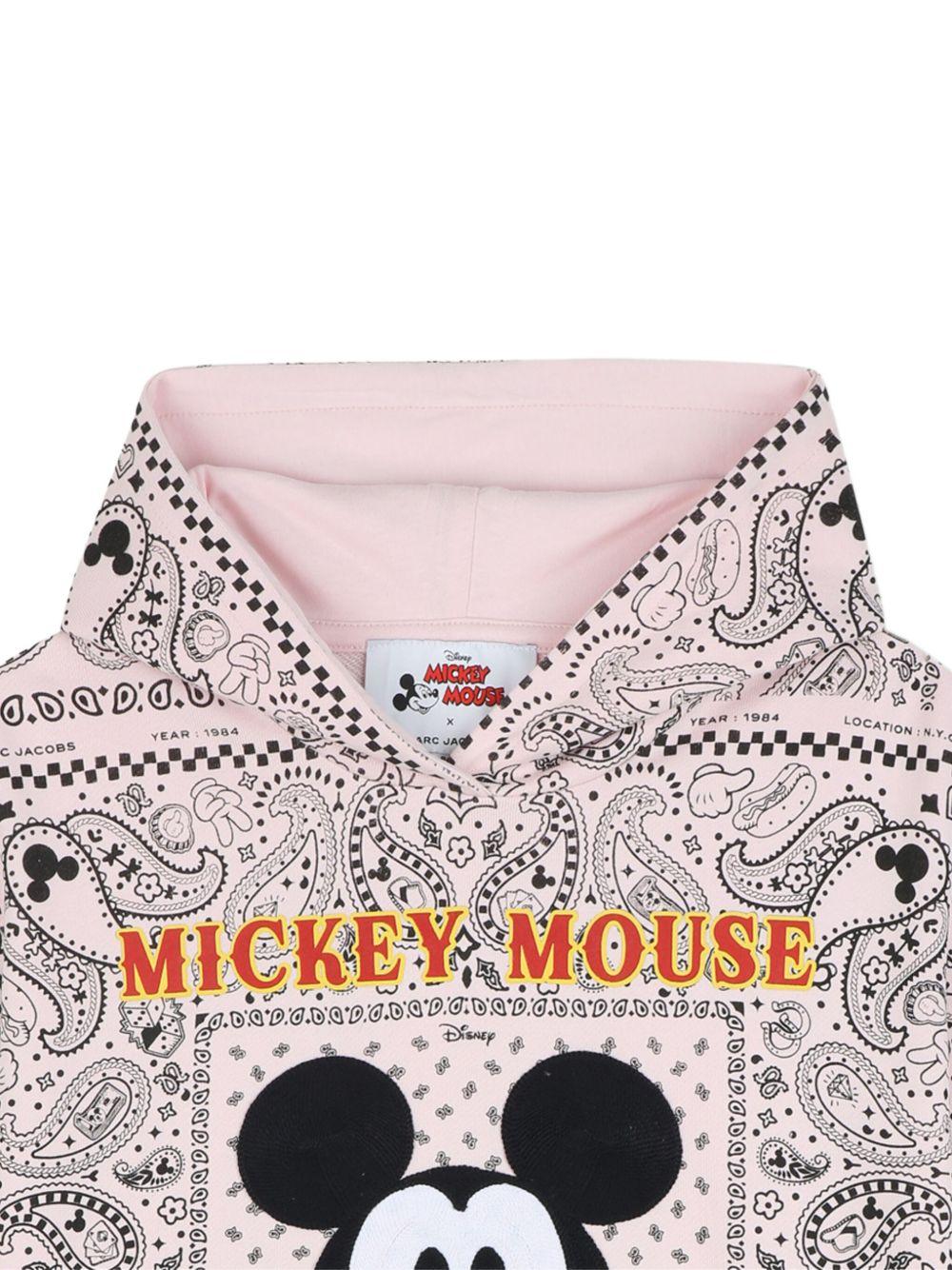 Abito per bambina Marc Jacobs x Discney Mickey Mouse rosa con stampa paisley W60613 475 THE MARC JACOBS KIDS 