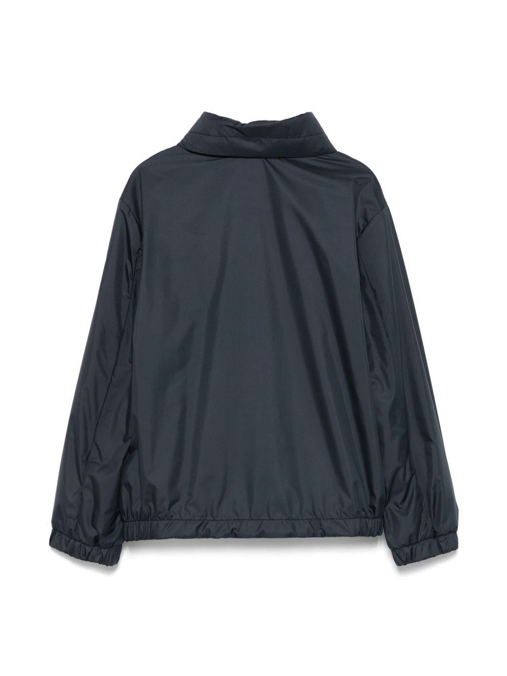 Giubbino Warne per bambino Moncler Enfant blu con cappuccio nascosto K19541A00040597X2 77G MONCLER ENFANT 
