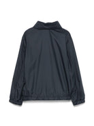 Giubbino Warne per bambino Moncler Enfant blu con cappuccio nascosto K19541A00040597X2 77G MONCLER ENFANT 