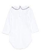 Tutina per neonata Mariella Ferrari bianco con rifiniture blu CMY23ML 093B MARIELLA FERRARI 