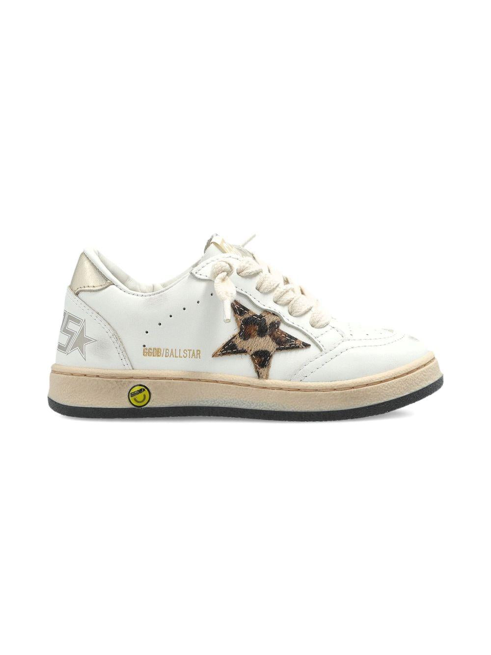Sneakers Ballstar per bambino Golden Goose Kids bianche con applicazione a stella F00439F008047 12380 GOLDEN GOOSE KIDS 