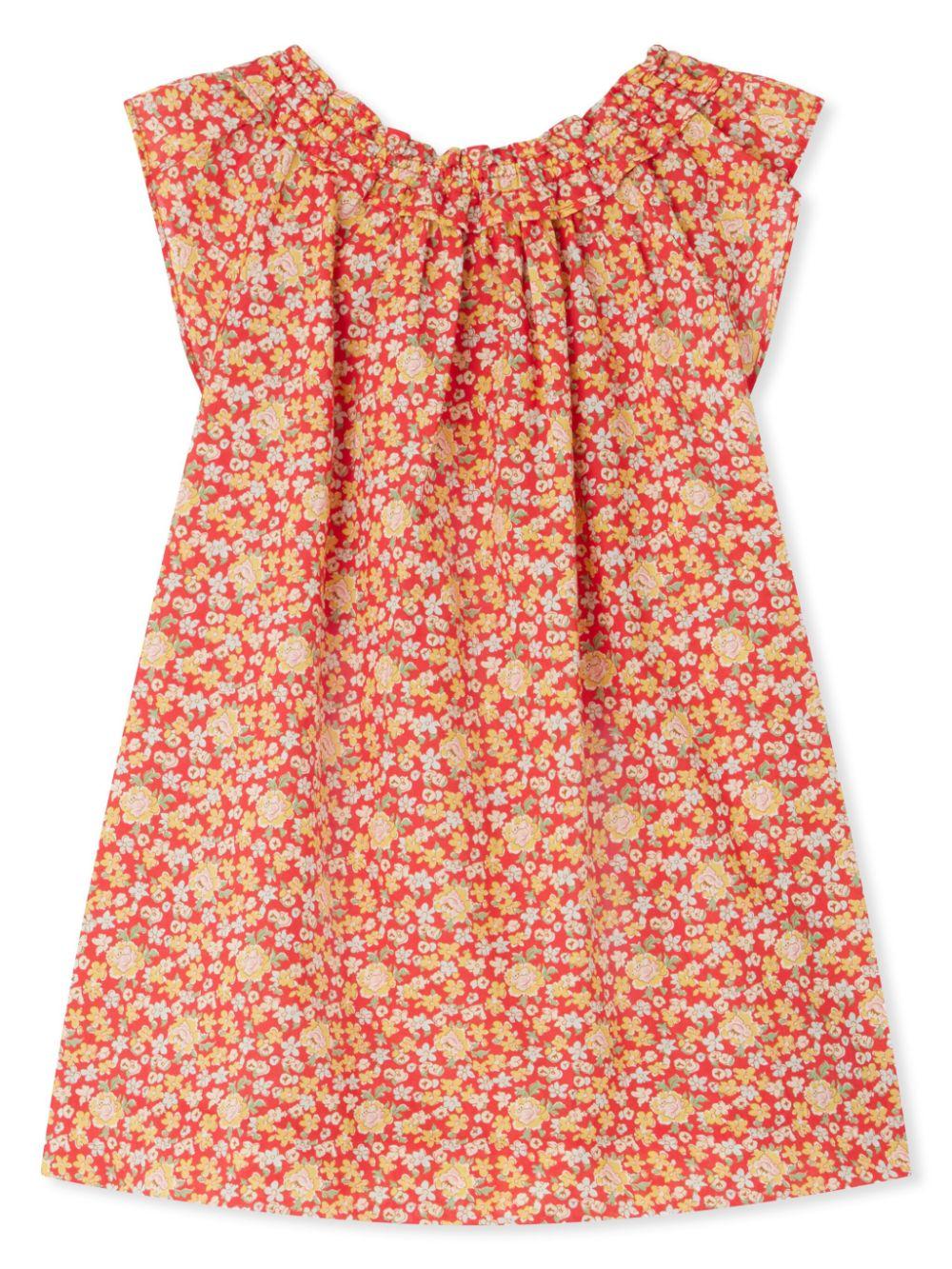 Abito dorato per bambina Bonpoint rosso con maniche ad aletta C05XDRW00001 651A BONPOINT 
