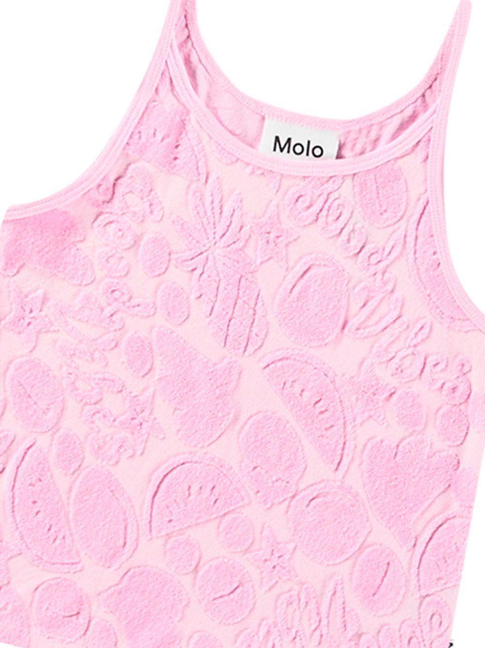 Top per bambina Molo rosa con stampa grafica all-over 2S25A103 9256 MOLO 