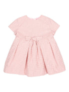 Abito per neonata Fendi Kids rosa con fiocco sul davanti BFB589 AVW6 F0ZKY FENDI KIDS 