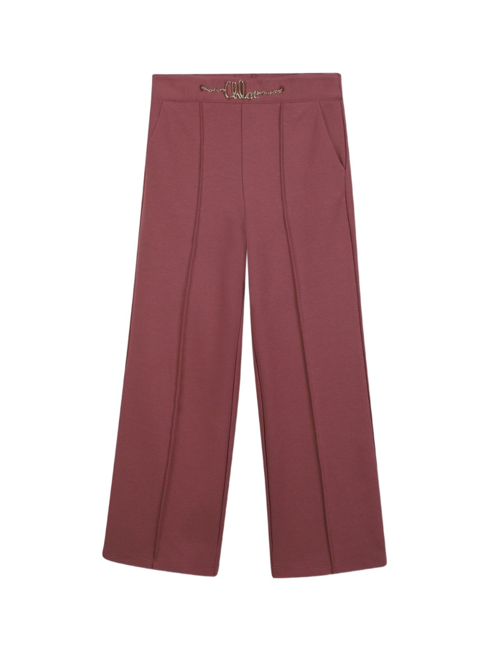 Pantaloni per bambina Chloé Kids rosso con piega C20630 47N CHLOE' KIDS 