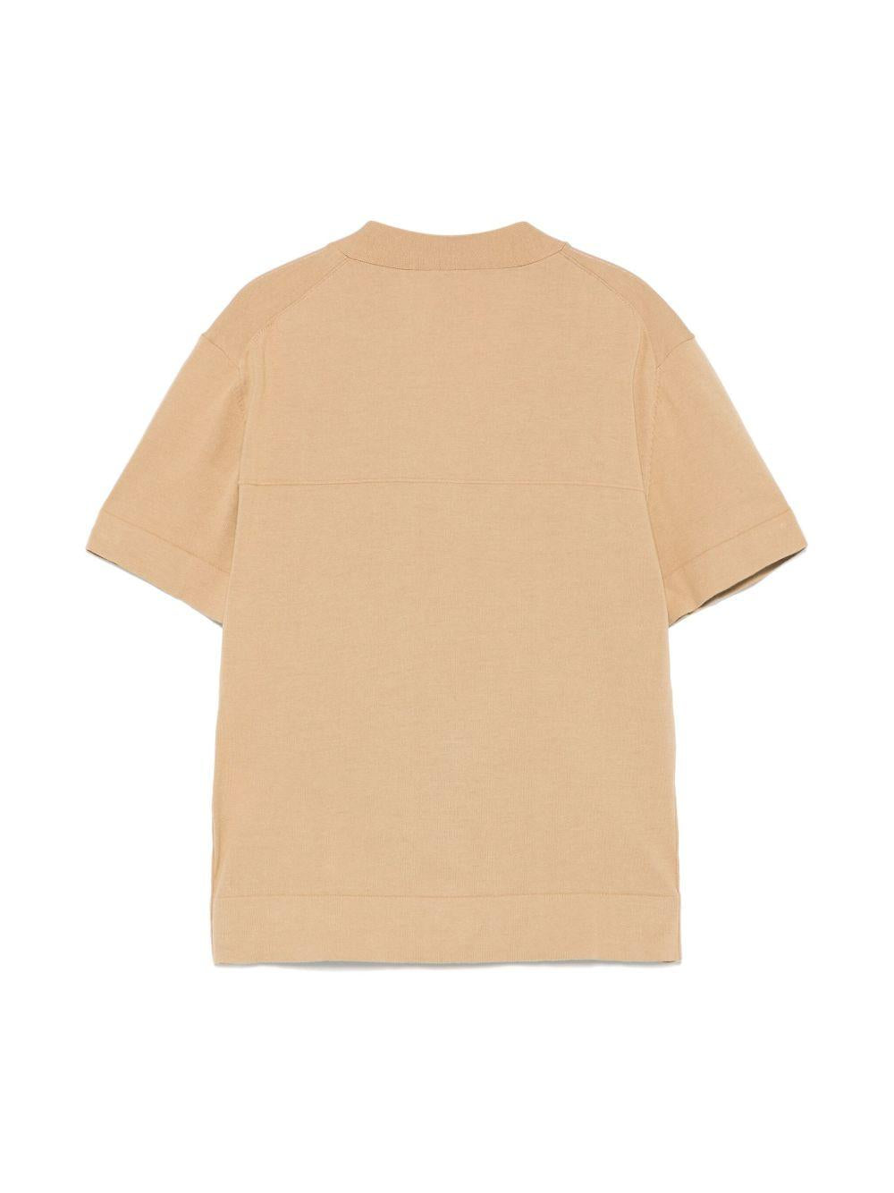 Cardigan a maglia fine per bambino Paolo Pecora Kids marrone con scollo a V PP3987 BEIGE PAOLO PECORA KIDS 